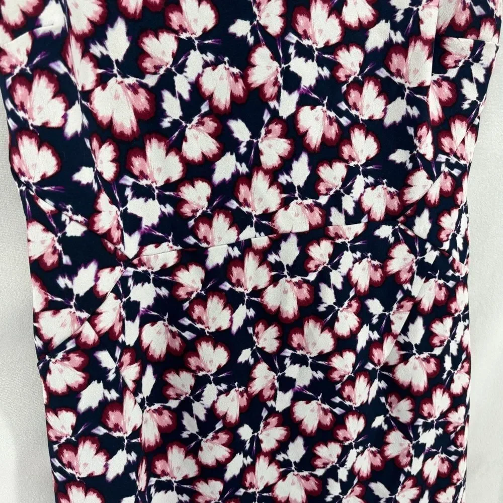 Banana Republic Floral Mini Dress - Navy and Pink - Picture 7 of 11